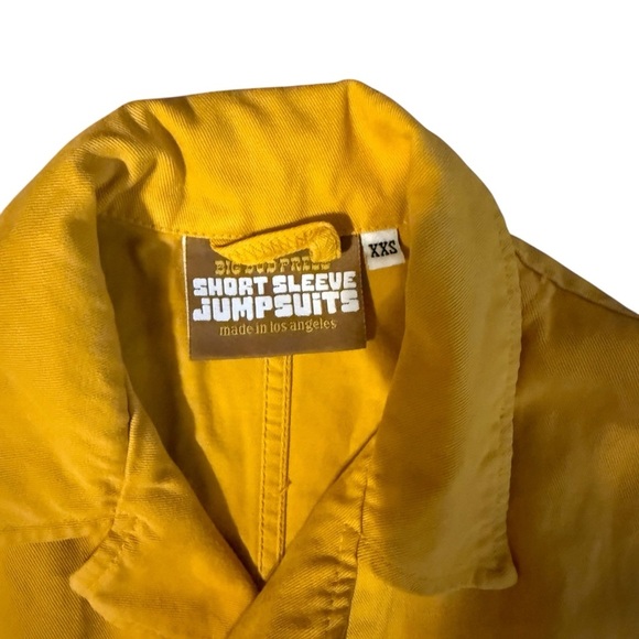 Big Bud Press Mustard Yellow Short Sleeve Jumpsuit Size XXS - Picture 4 of 5